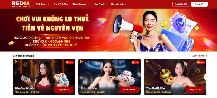 Hệ sinh thái game đa dạng chỉ có tại Red88
